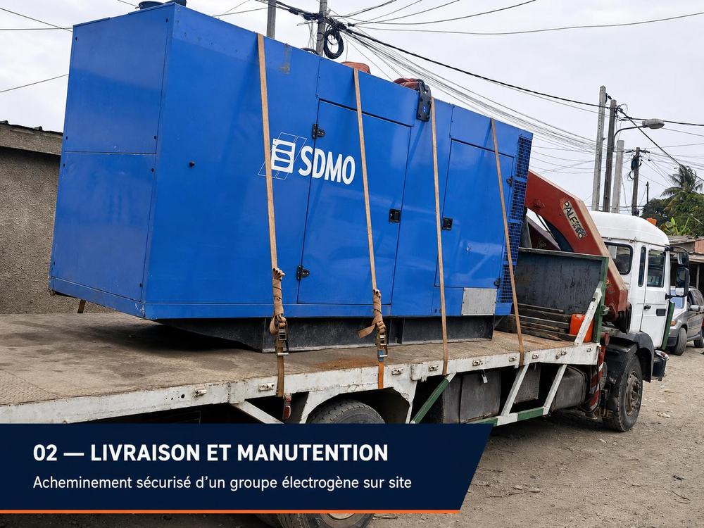 Livraison de matériel industriel