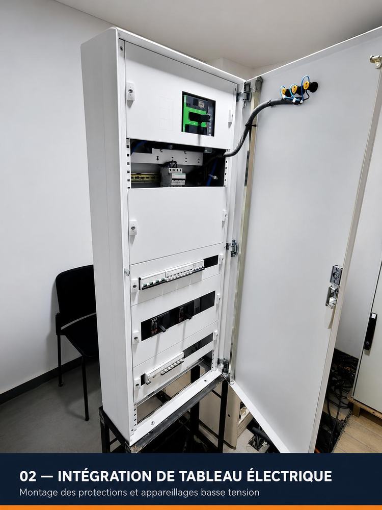 Intégration d’un tableau électrique basse tension